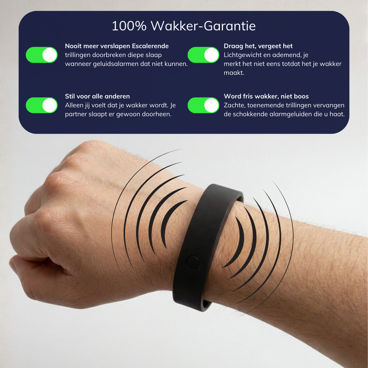 WakeBand™ - 100% Wakker Garantie